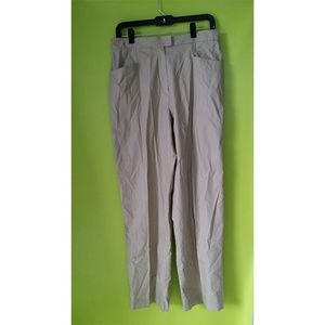 111 State Career Pleat Khaki Dress Pants Sz 10